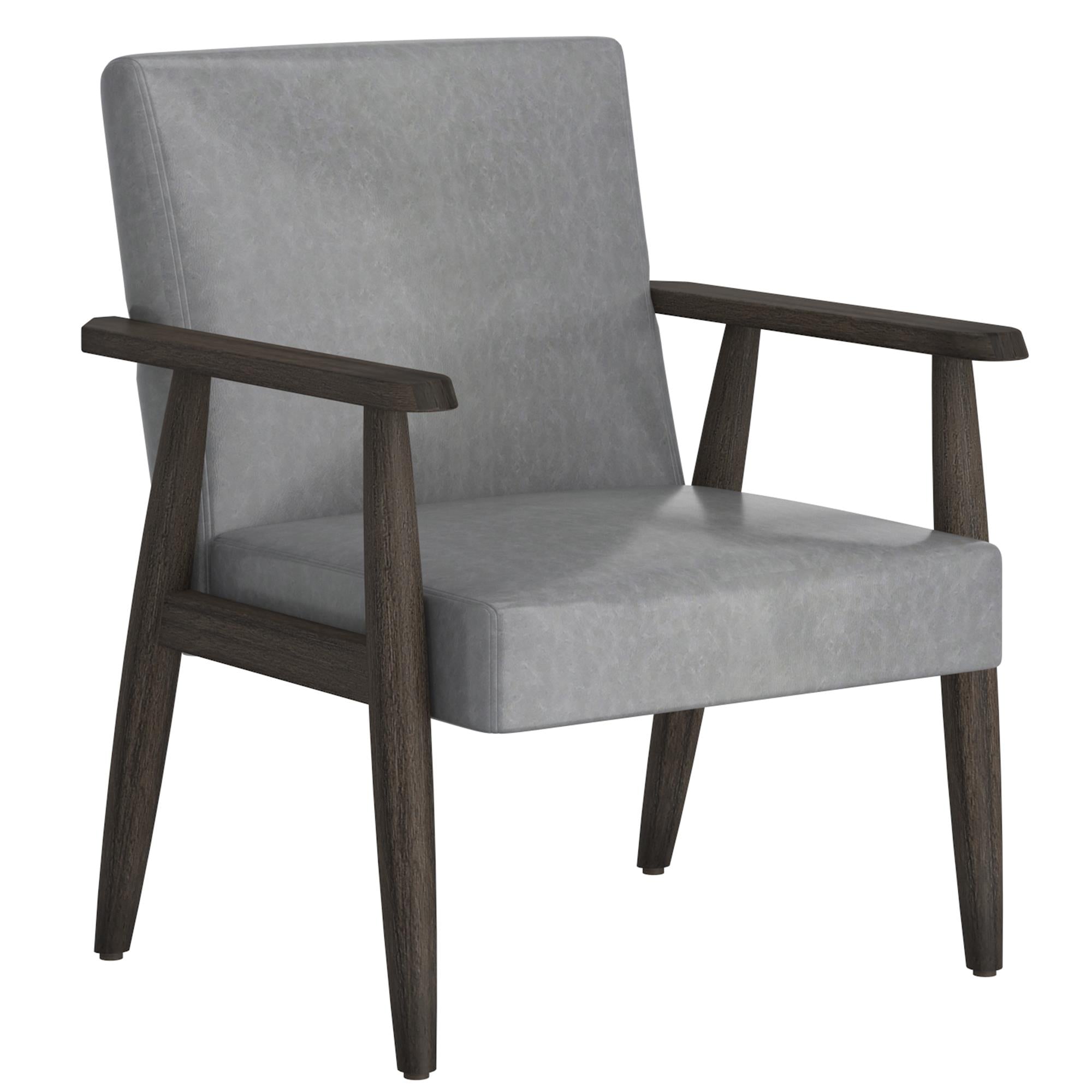  Worldwide Home Furnishings Wilder 403-589GY Accent Chair - Grey and Weathered Brown IMAGE 1
