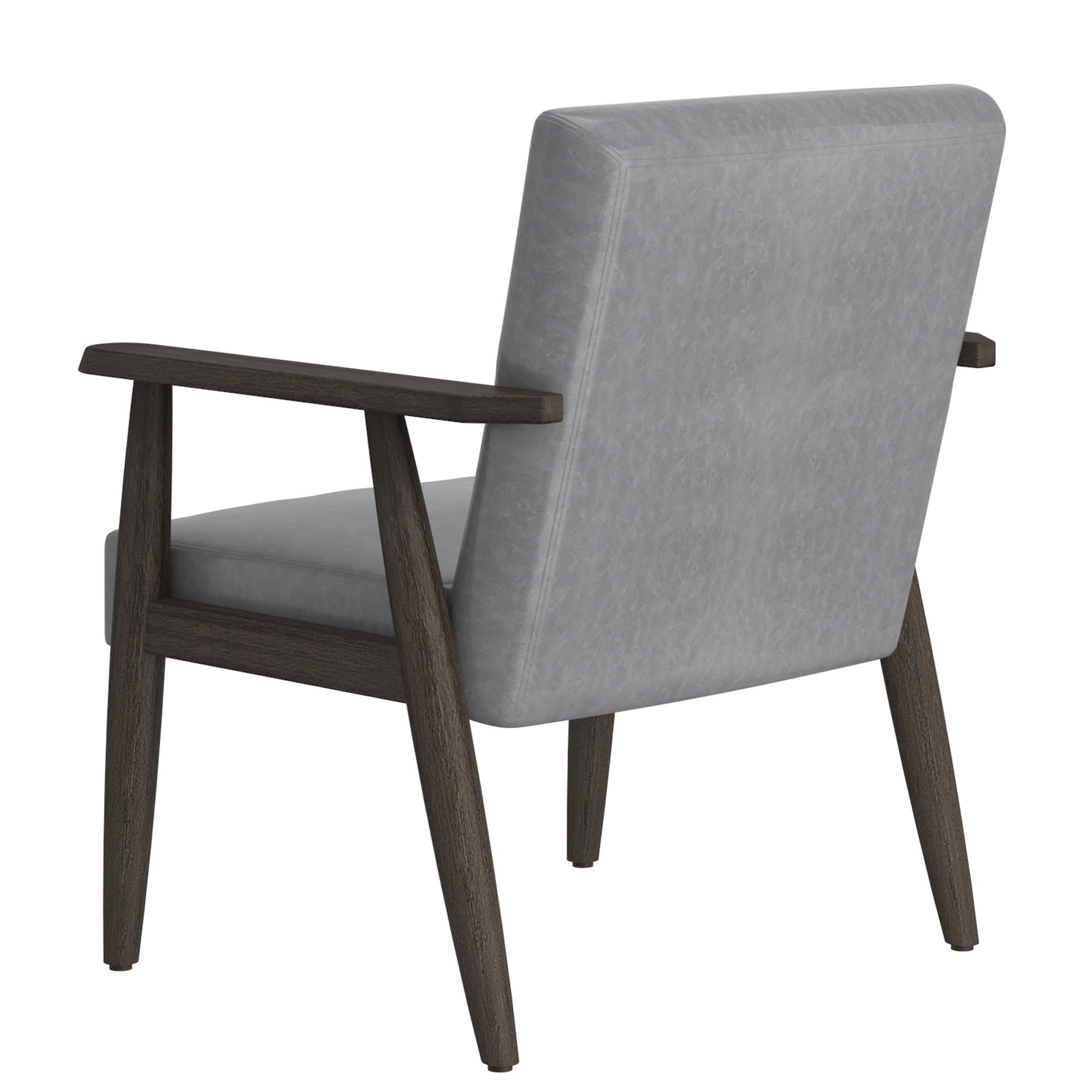  Worldwide Home Furnishings Wilder 403-589GY Accent Chair - Grey and Weathered Brown IMAGE 3