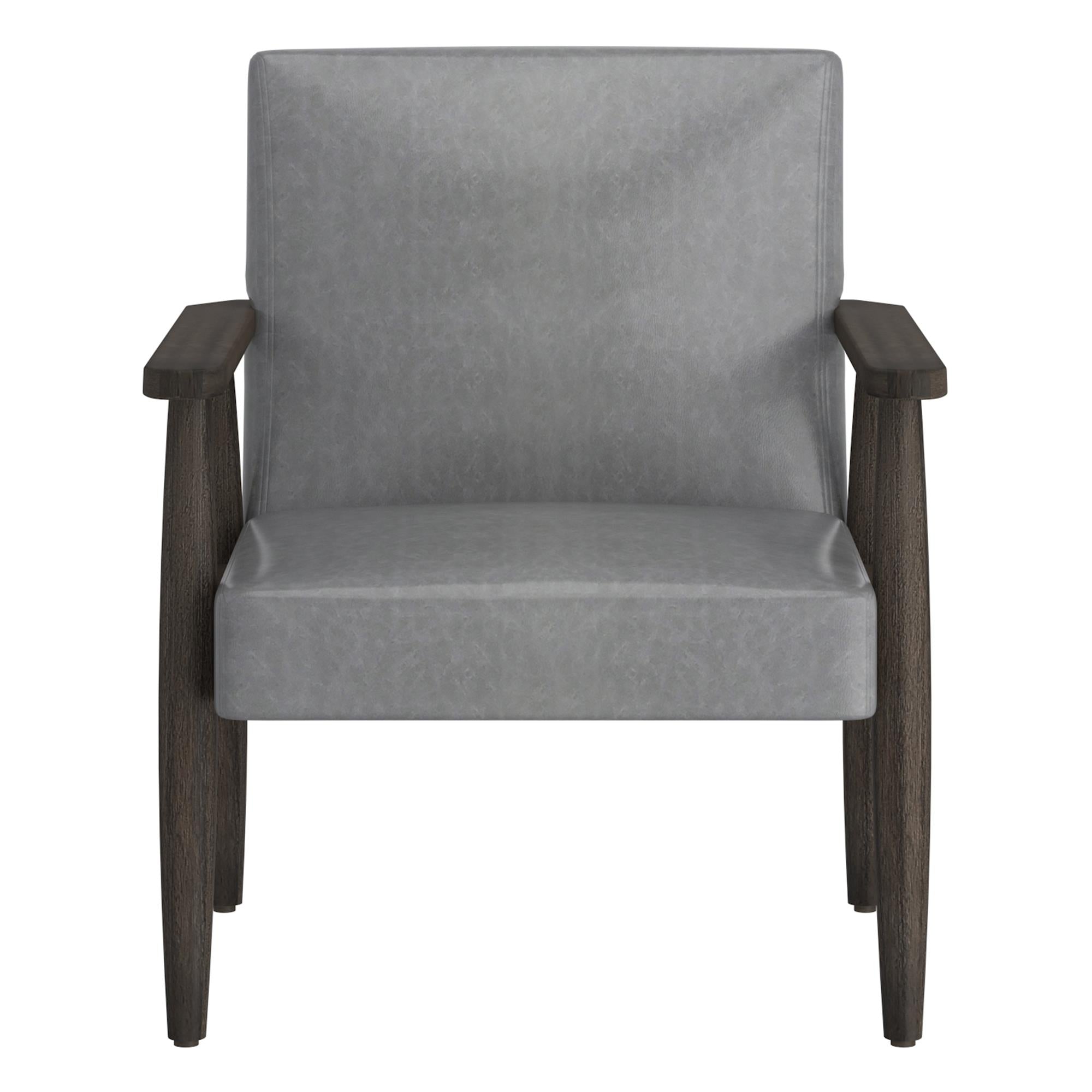  Worldwide Home Furnishings Wilder 403-589GY Accent Chair - Grey and Weathered Brown IMAGE 5