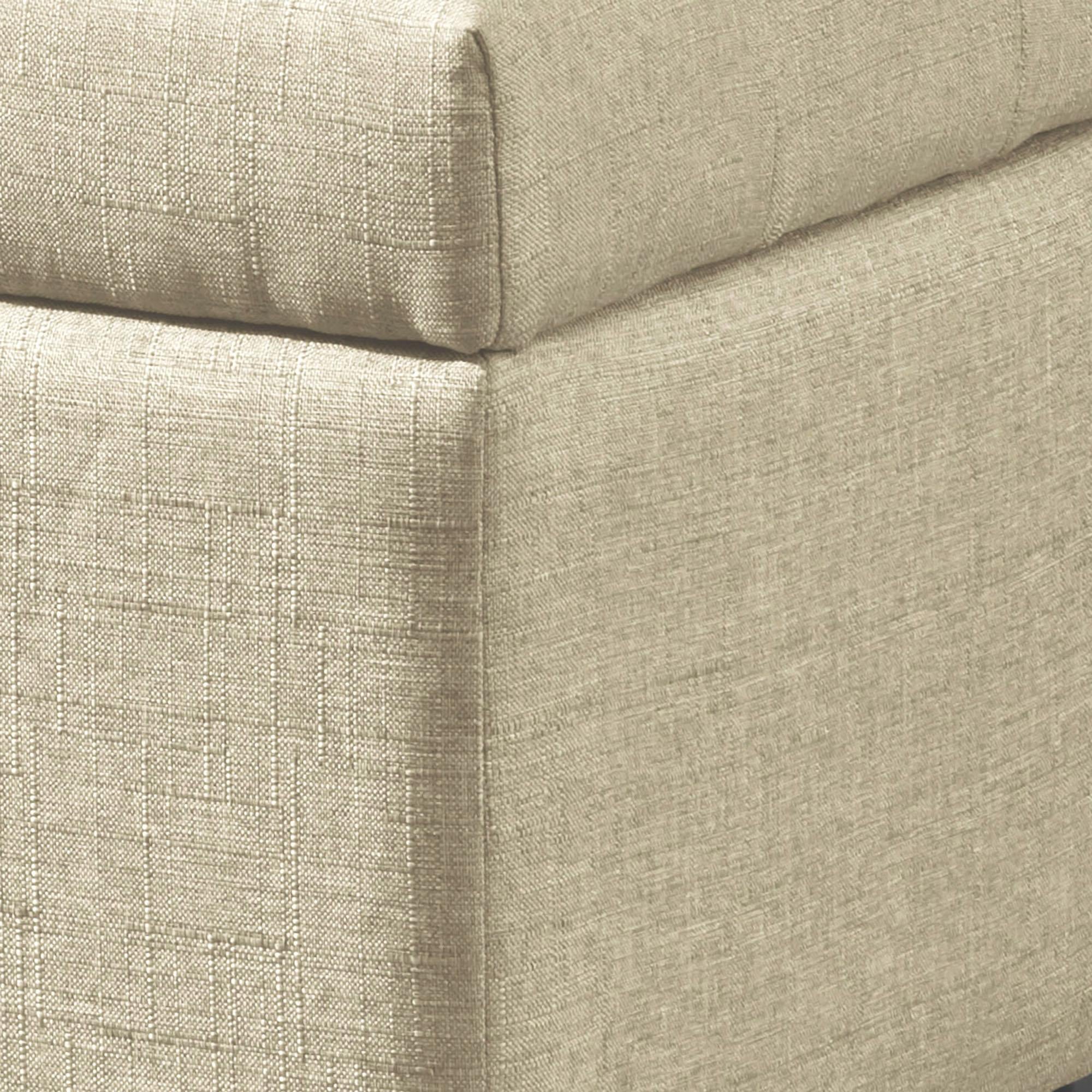  Worldwide Home Furnishings Harper 402-503BG Rectangular Storage Ottoman Bench - Beige IMAGE 4