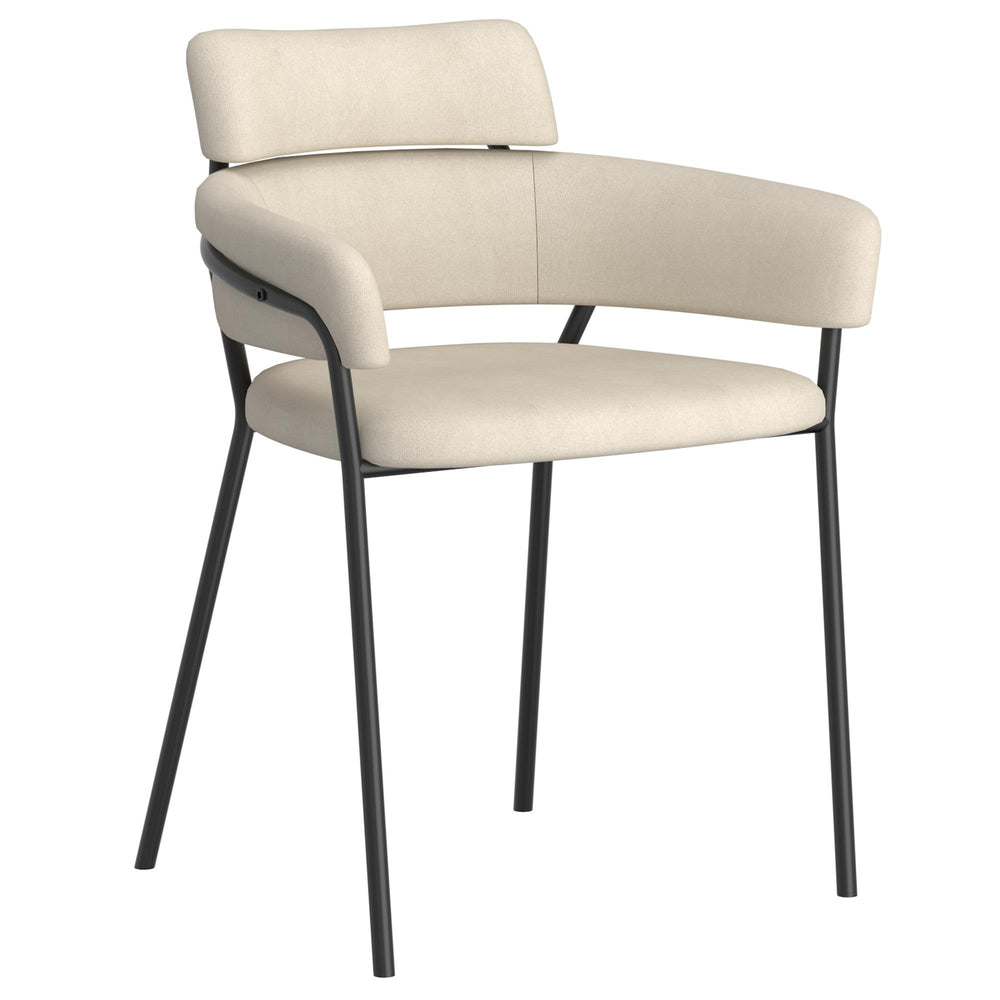  !nspire Axel 202-674BEG Dining Chair - Beige and Black IMAGE 1