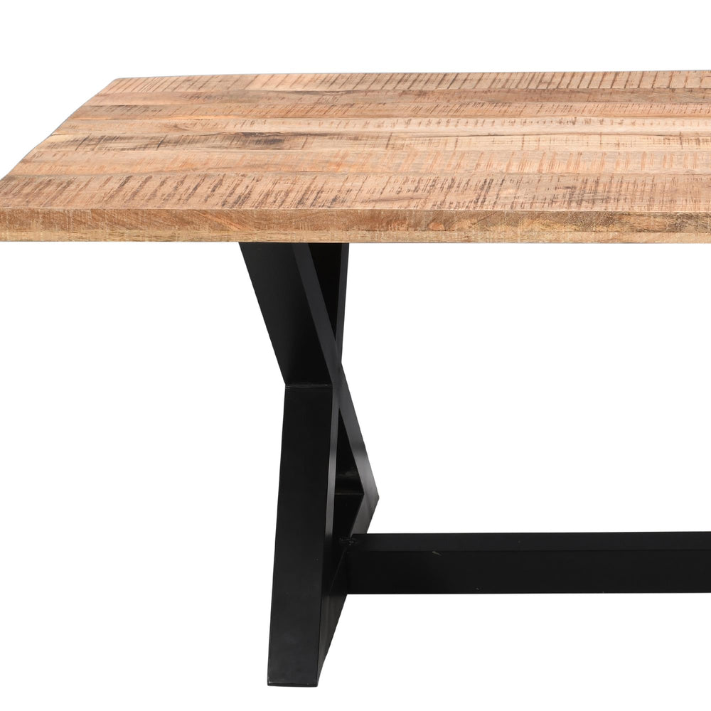  !nspire Zax 201-147NAT_BK Rectangular Dining Table - Natural and Black IMAGE 7