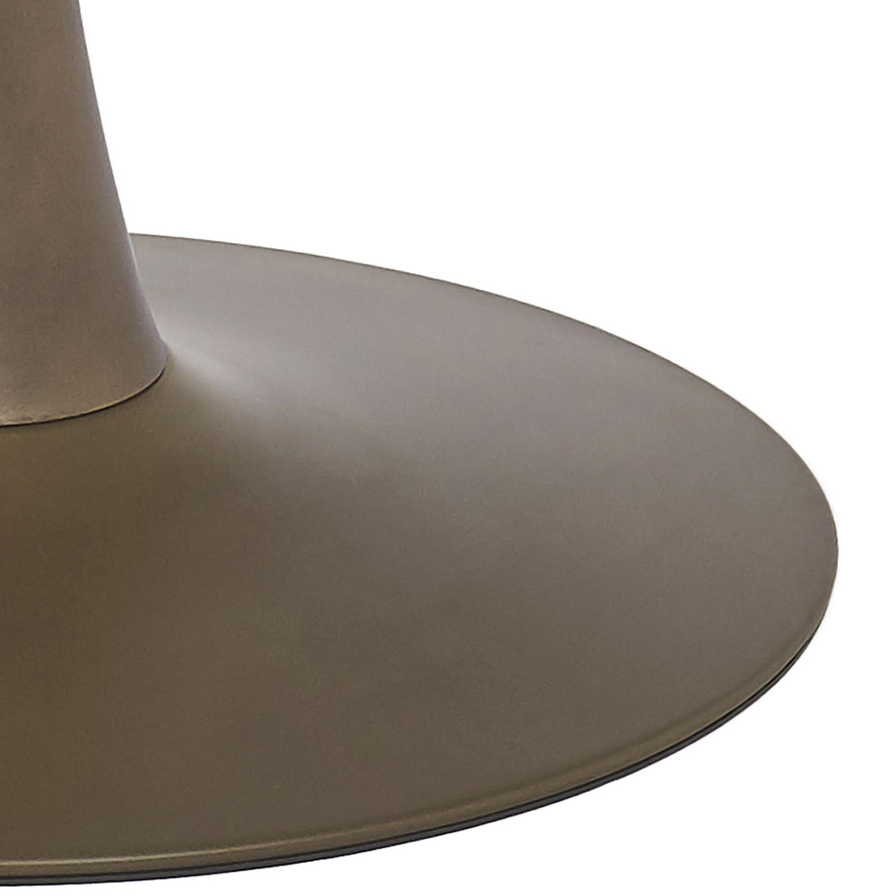  !nspire Zilo 201-671GD_S 40" Round Dining Table - White Faux Marble and Aged Gold IMAGE 6