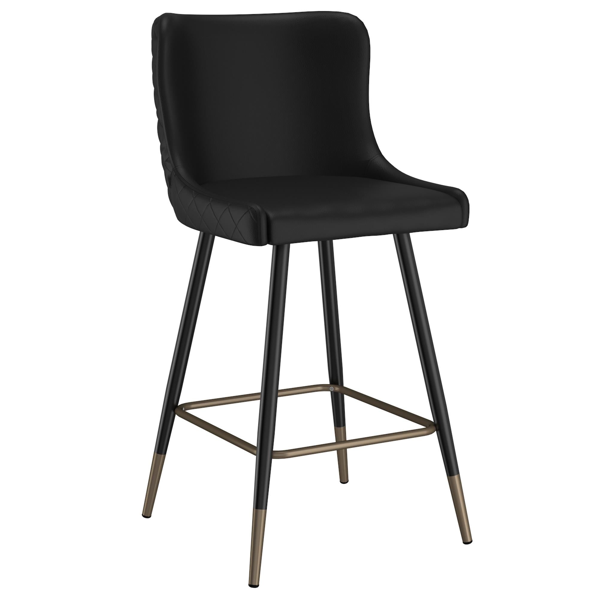  !nspire Xander 203-620BK 26" Counter Stool - Black IMAGE 1