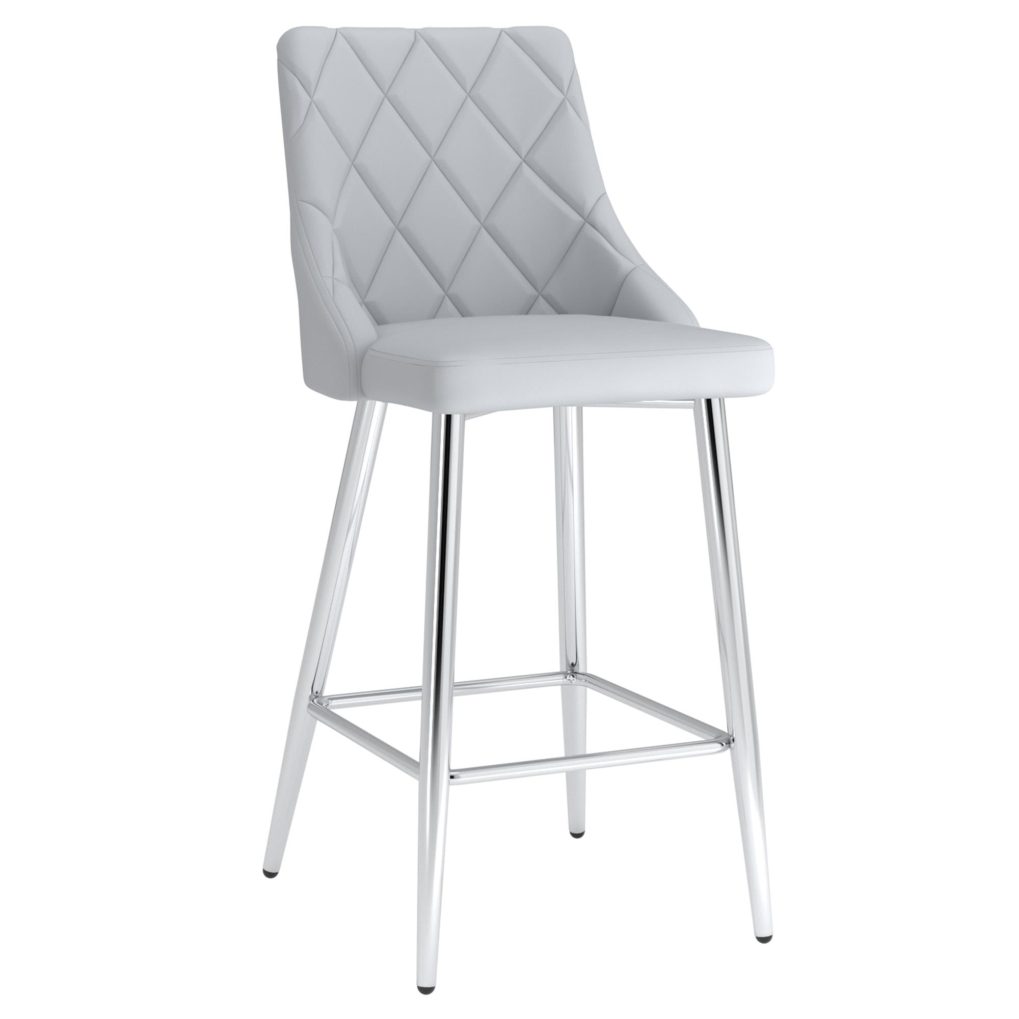 !nspire Devo 203-087LG 26" Counter Stool - Light Grey IMAGE 1