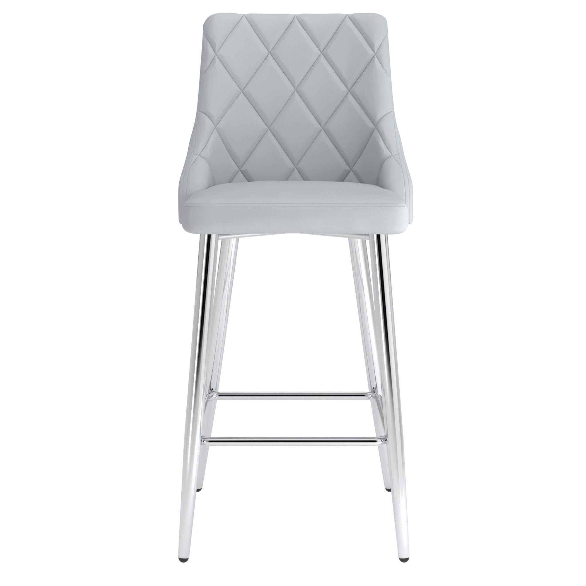  !nspire Devo 203-087LG 26" Counter Stool - Light Grey IMAGE 4