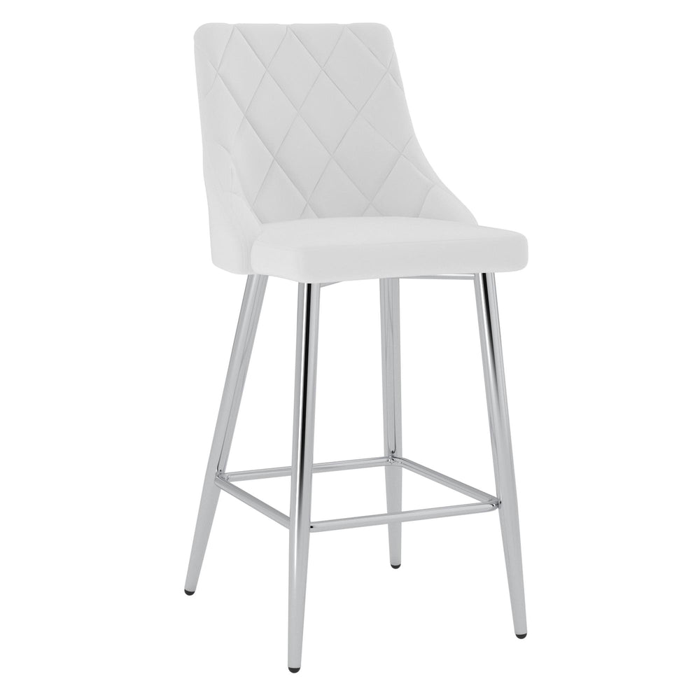  !nspire Devo 203-087WT 26" Counter Stool - White IMAGE 1