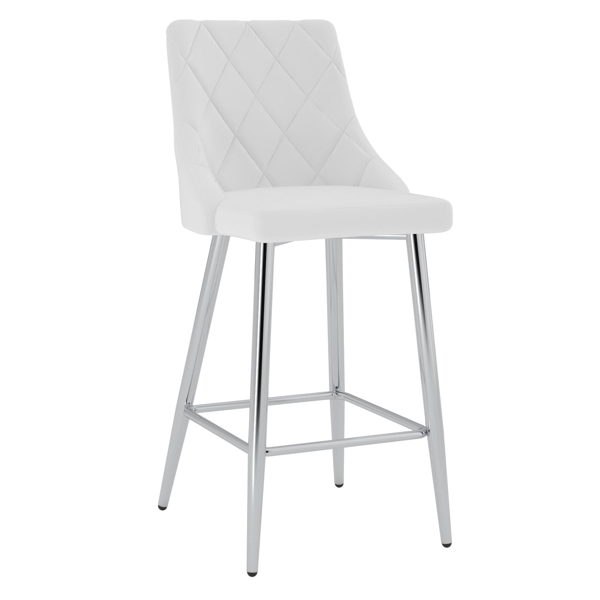  !nspire Devo 203-087WT 26" Counter Stool - White IMAGE 1