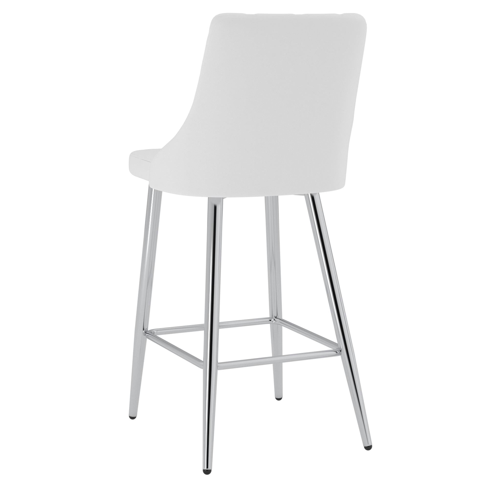  !nspire Devo 203-087WT 26" Counter Stool - White IMAGE 3