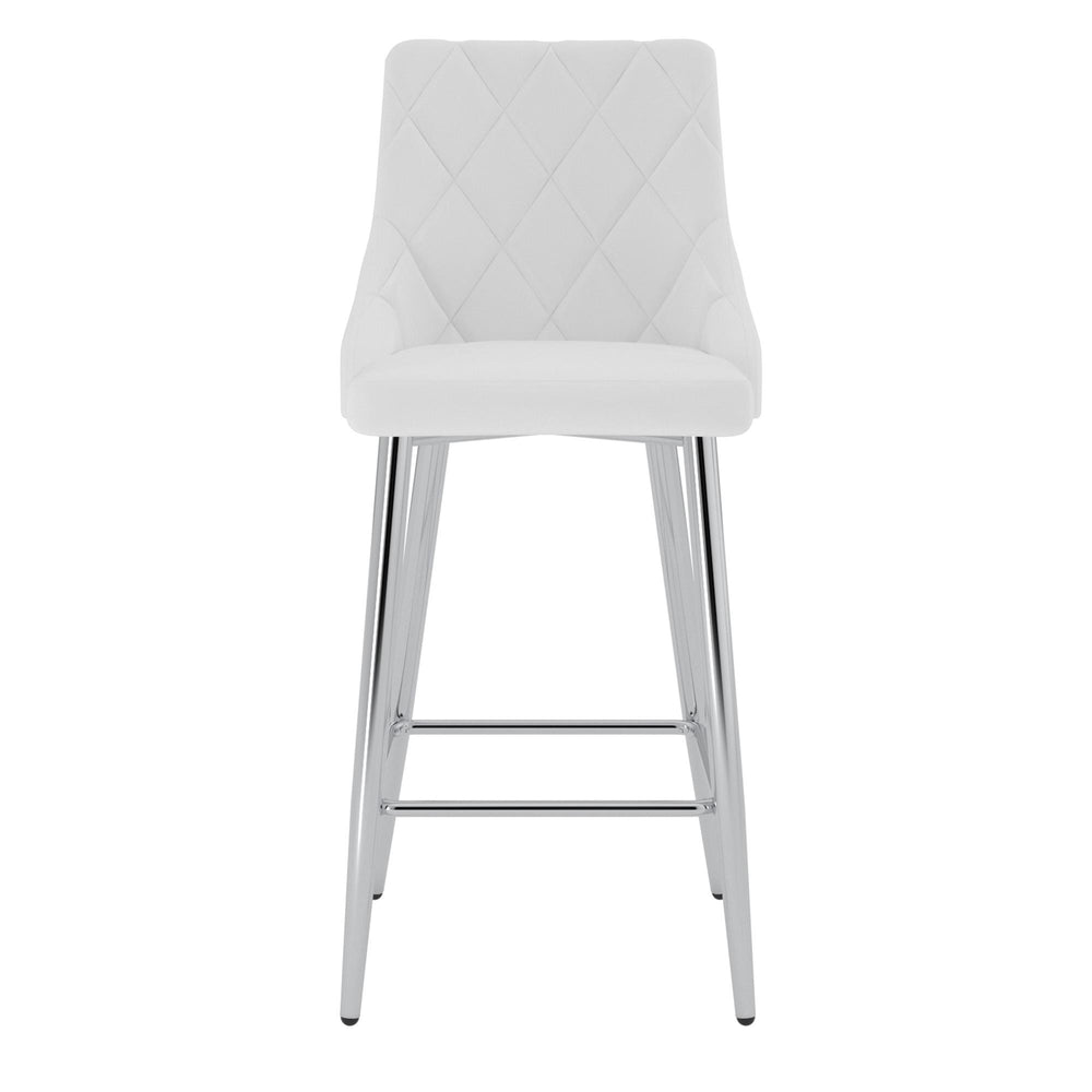  !nspire Devo 203-087WT 26" Counter Stool - White IMAGE 4