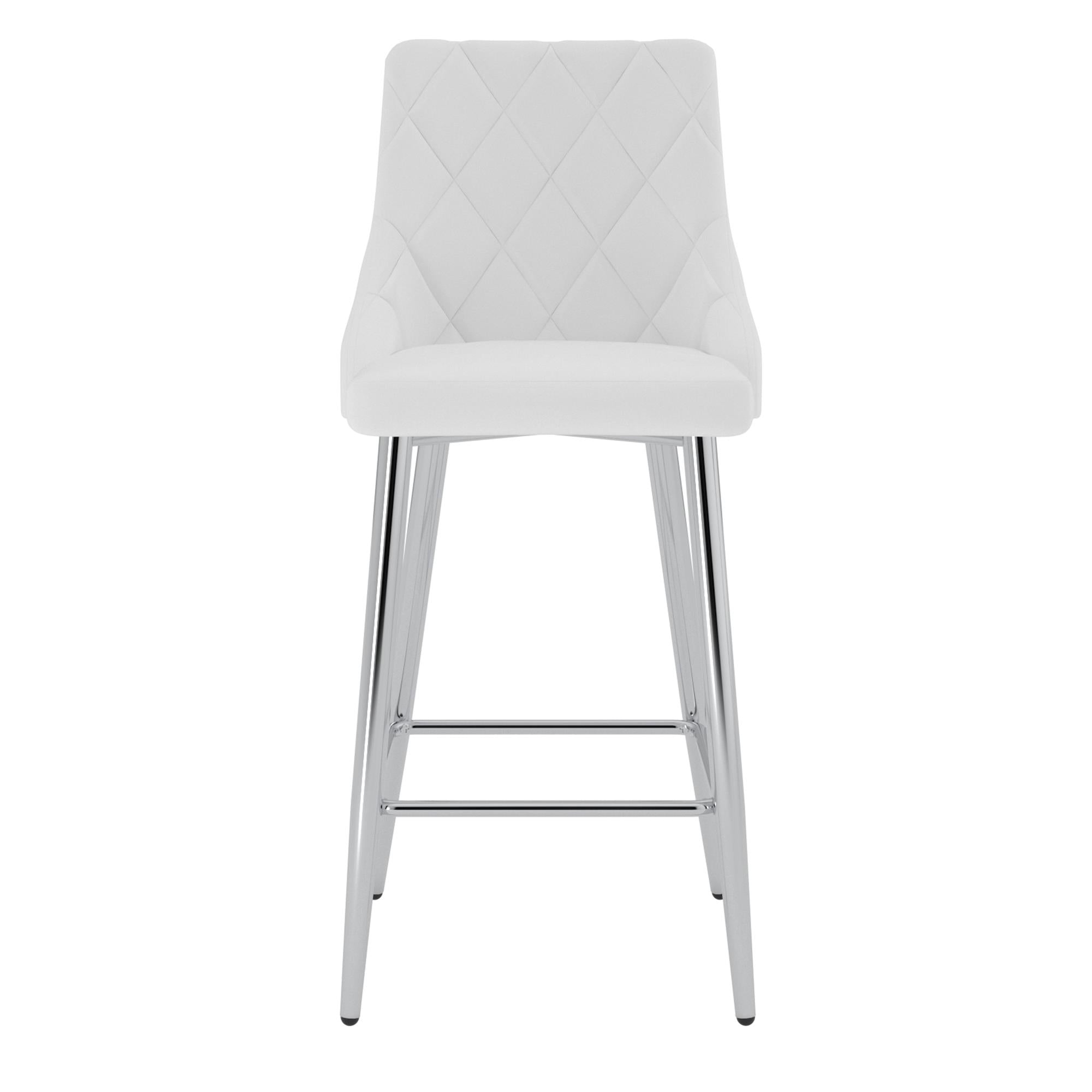  !nspire Devo 203-087WT 26" Counter Stool - White IMAGE 4