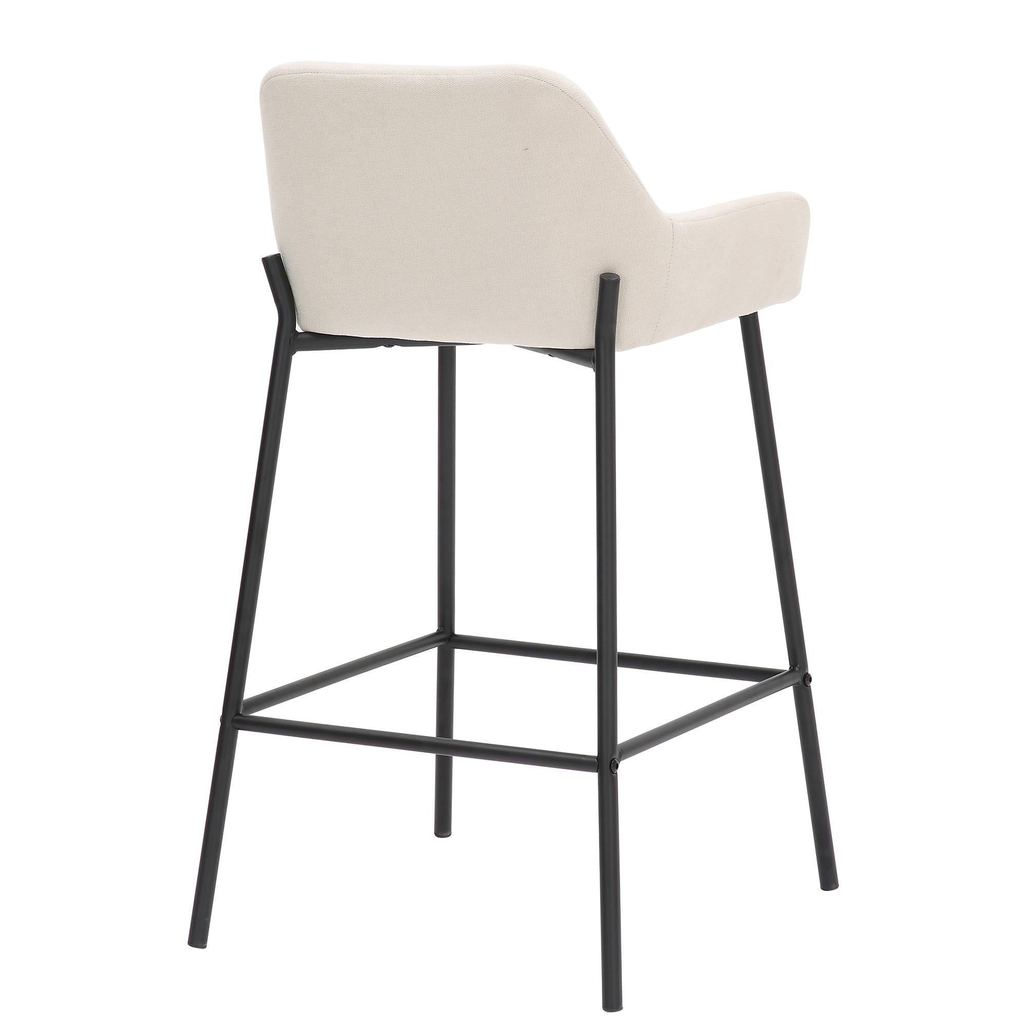  !nspire Baily 203-541BEG 26" Counter Stool - Beige and Black IMAGE 3