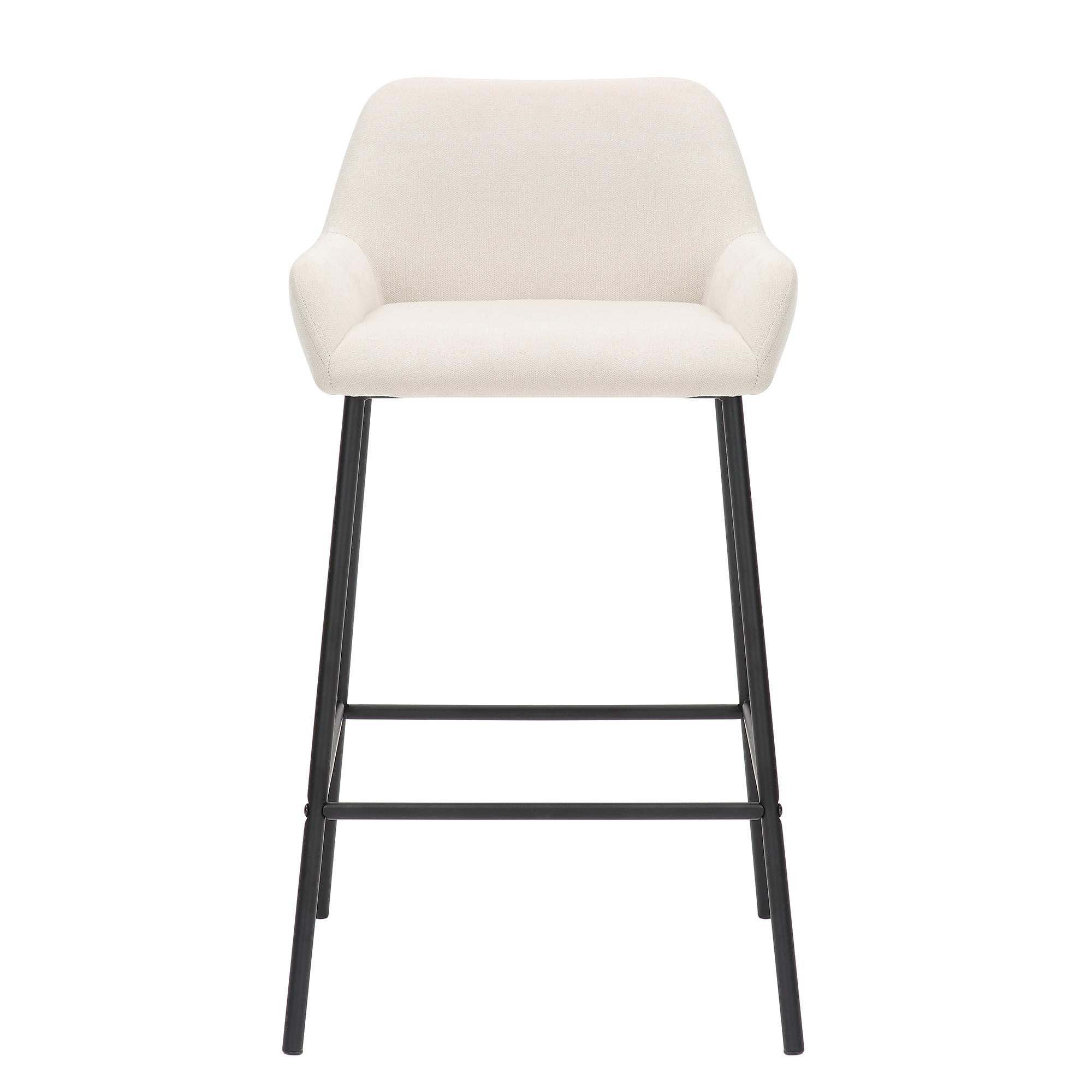  !nspire Baily 203-541BEG 26" Counter Stool - Beige and Black IMAGE 5