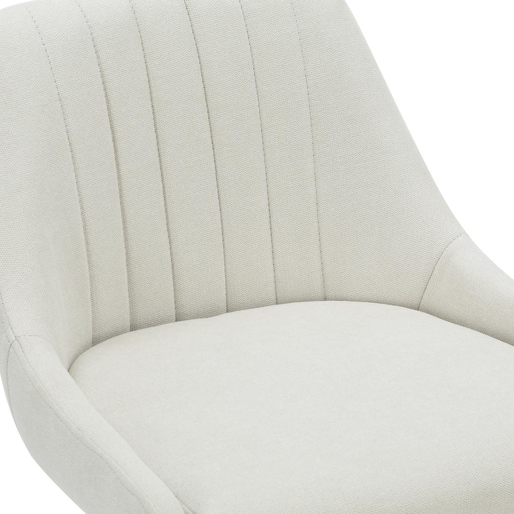  Worldwide Home Furnishings Kron 203-574BG Adjustable Height Air-Lift Swivel Stool - Beige Fabric IMAGE 6