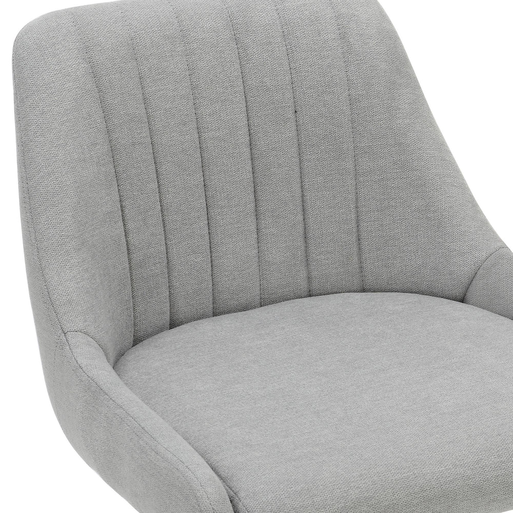  Worldwide Home Furnishings Kron 203-574GY Adjustable Height Air-Lift Swivel Stool - Grey Fabric IMAGE 6