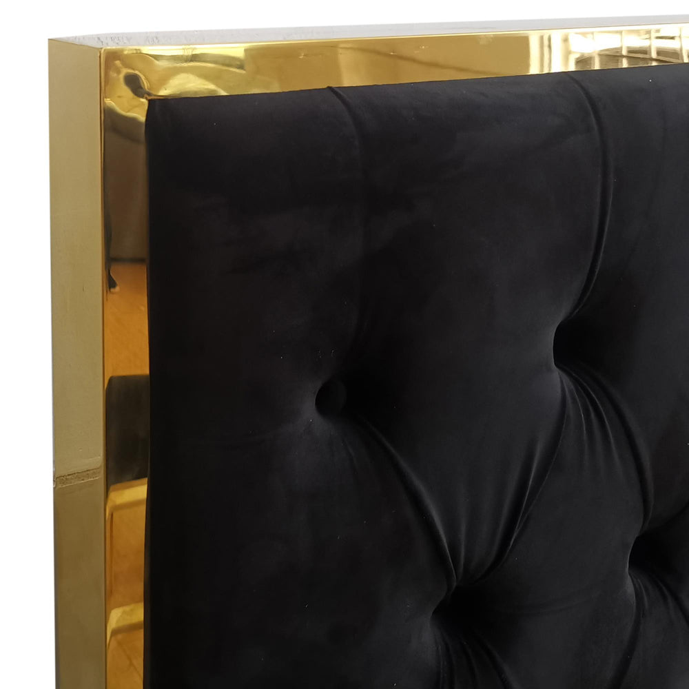  !nspire Lucille 101-596Q-BK_GL 60" Queen Bed - Black and Gold IMAGE 6