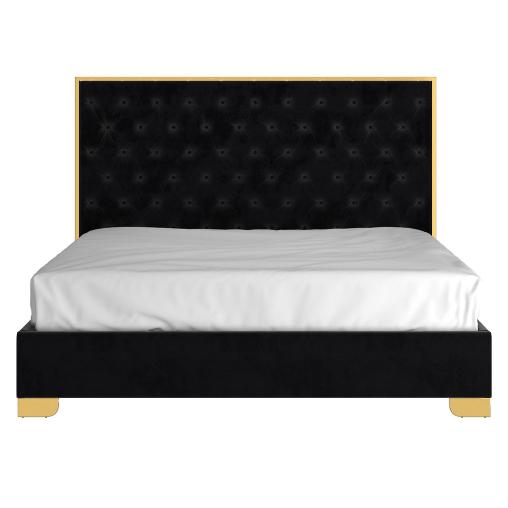  !nspire Lucille 101-596K-BK_GL 78" King Bed - Black and Gold IMAGE 4