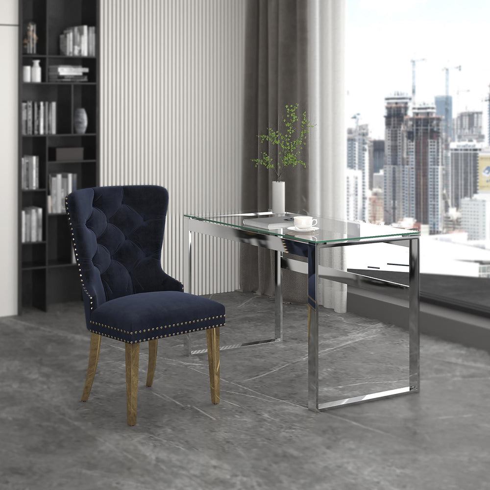  !nspire Zevon 801-408CH Desk - Silver IMAGE 2