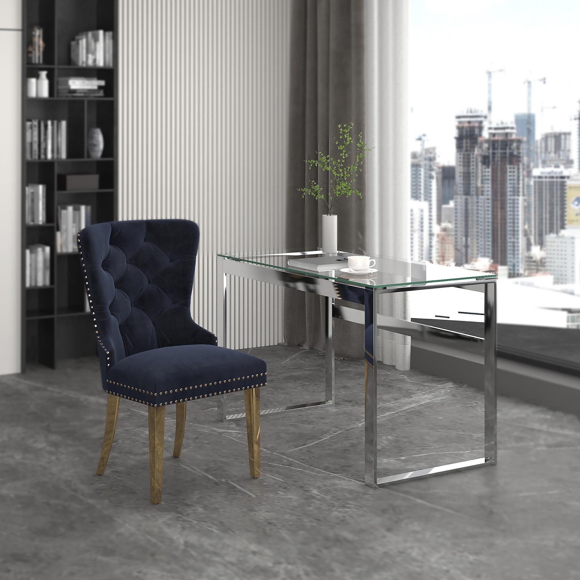  !nspire Zevon 801-408CH Desk - Silver IMAGE 2