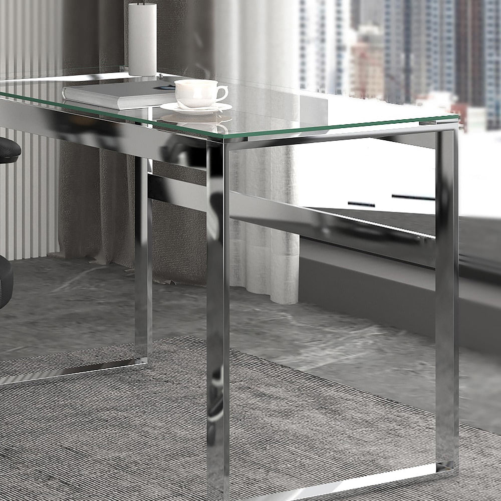  !nspire Zevon 801-408CH Desk - Silver IMAGE 5