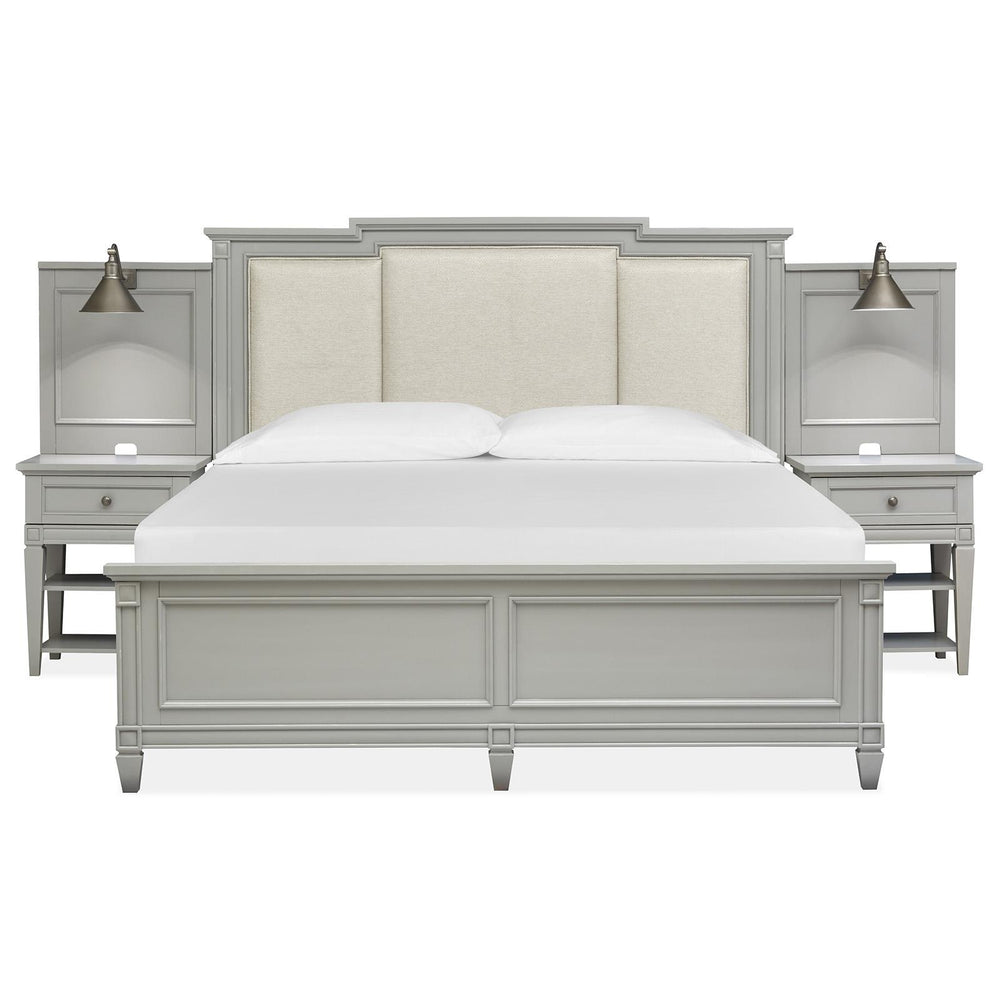  Magnussen Glenbrook B5668-55B Queen Wall Bed with Upholstered HB IMAGE 2
