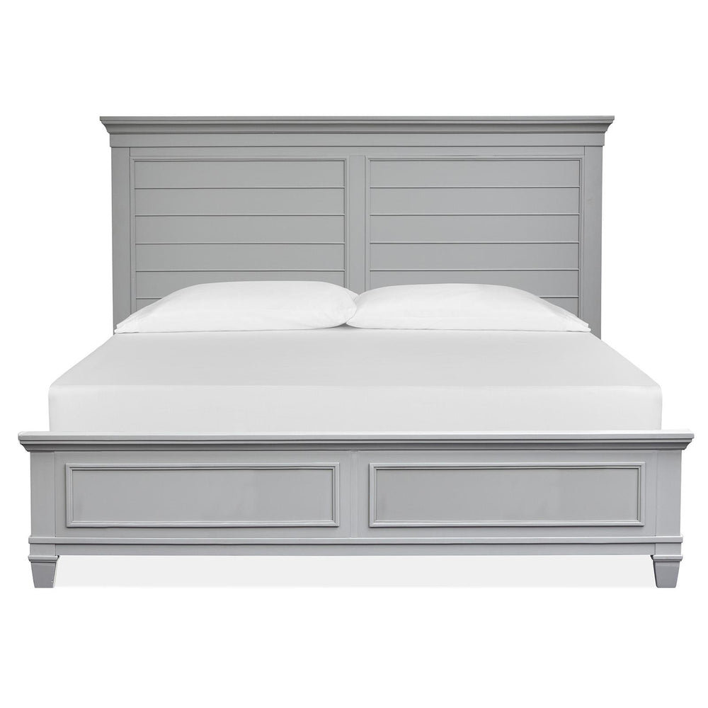  Magnussen Charleston B5611-74GY California King Panel Bed - Grey IMAGE 2