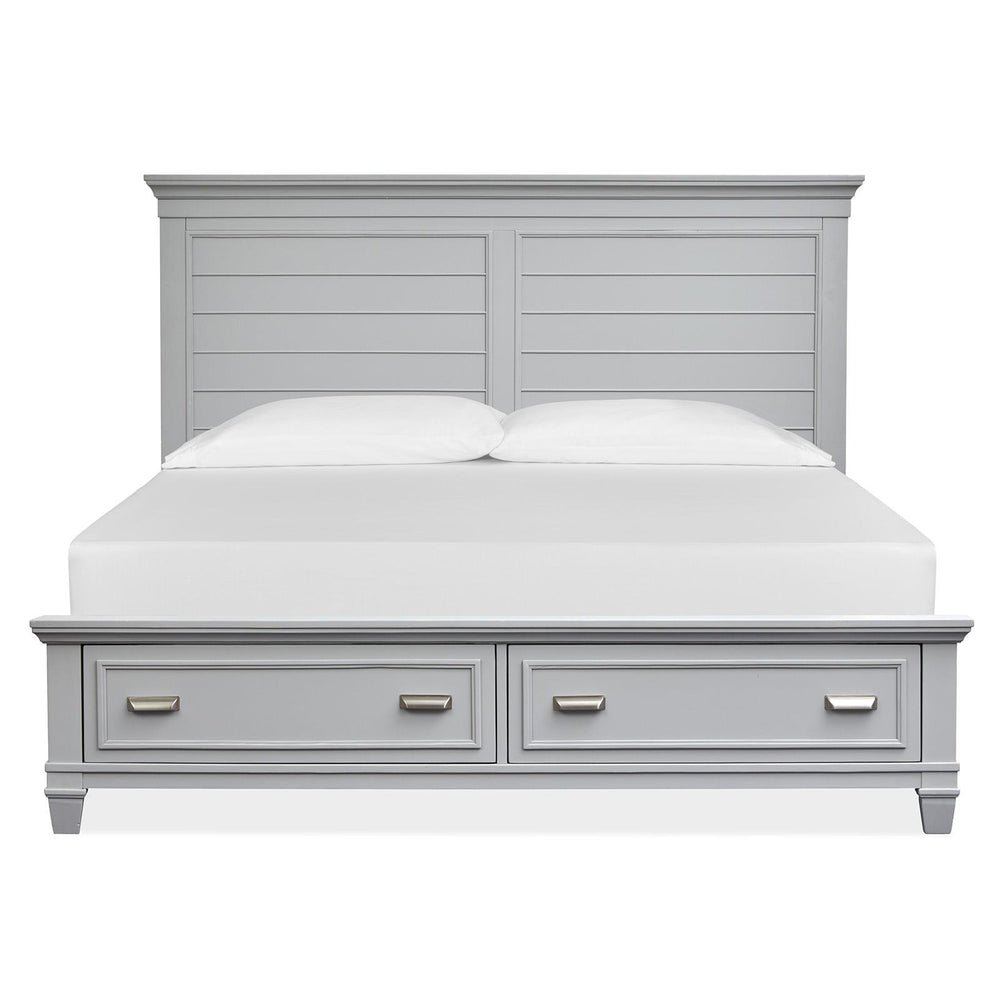  Magnussen Charleston B5611-65GY King Panel Storage Bed - Grey IMAGE 3