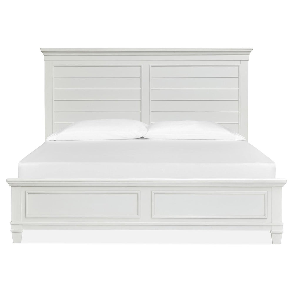  Magnussen Charleston B5611-54WH Queen Panel Bed - White IMAGE 2