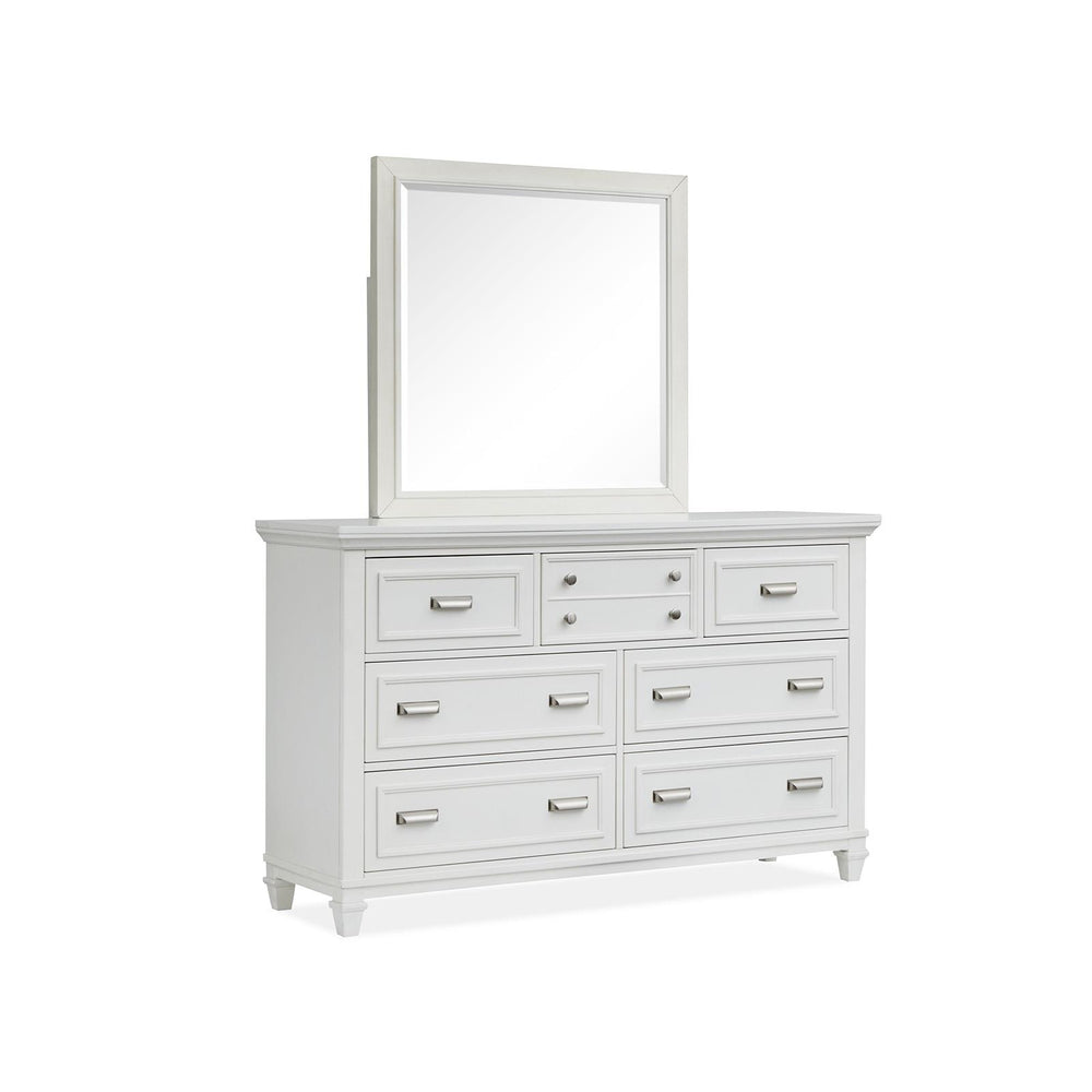  Magnussen Charleston B5611-40WH Landscape Mirror - White IMAGE 1