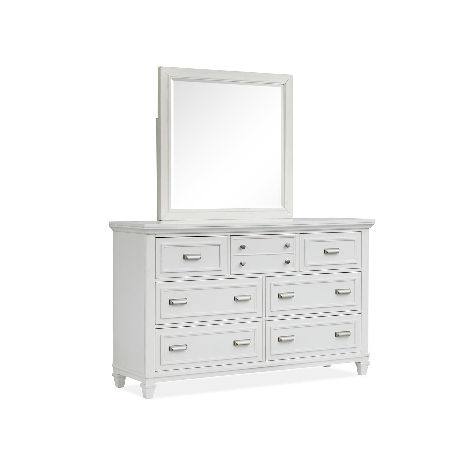  Magnussen Charleston B5611-40WH Landscape Mirror - White IMAGE 1