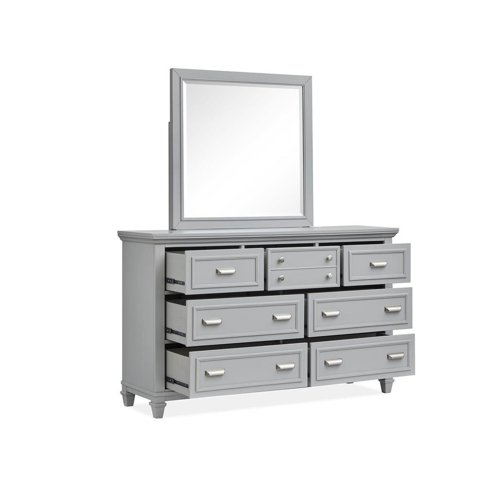  Magnussen Charleston B5611-40GY Landscape Mirror - Grey IMAGE 2