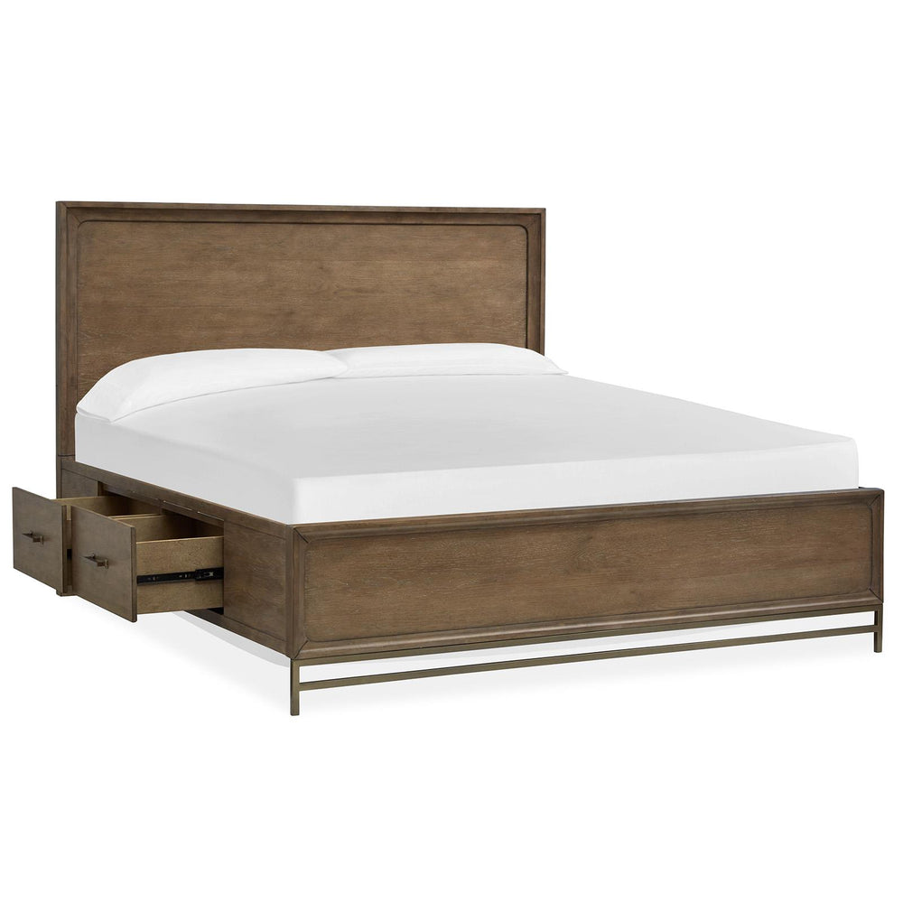  Magnussen Lindon B5570-64A King Panel Bed with Storage Rails IMAGE 2