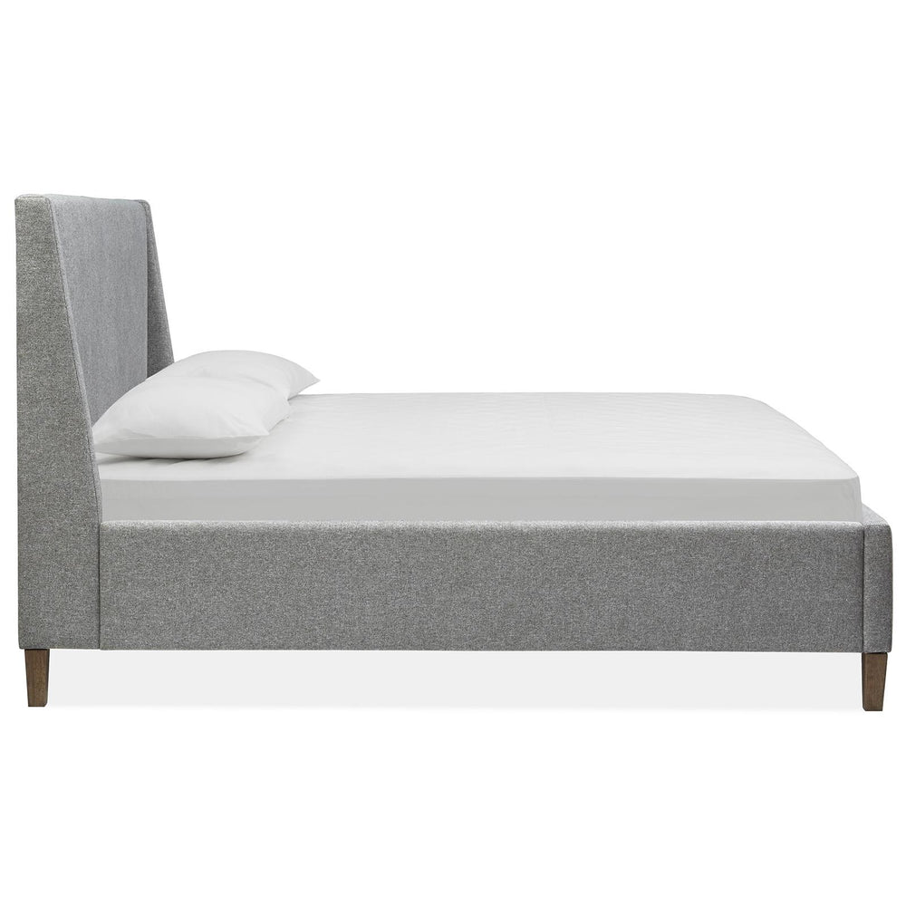  Magnussen Lindon B5570-60G King Grey Upholstered Island Bed IMAGE 3
