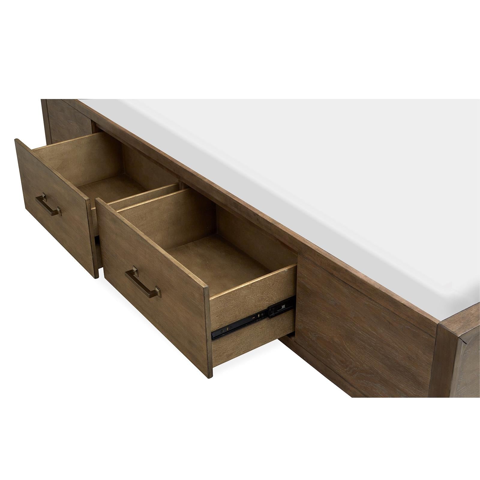  Magnussen Lindon B5570-54A Queen Panel Bed with Storage Rails IMAGE 4