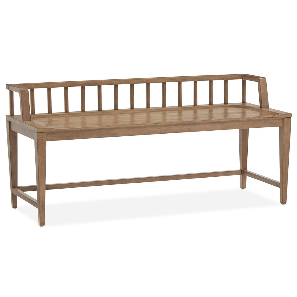  Magnussen Lindon D5570-79 Arm Bench with Low Back IMAGE 1