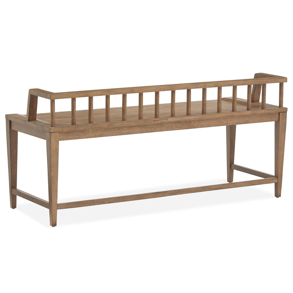  Magnussen Lindon D5570-79 Arm Bench with Low Back IMAGE 4