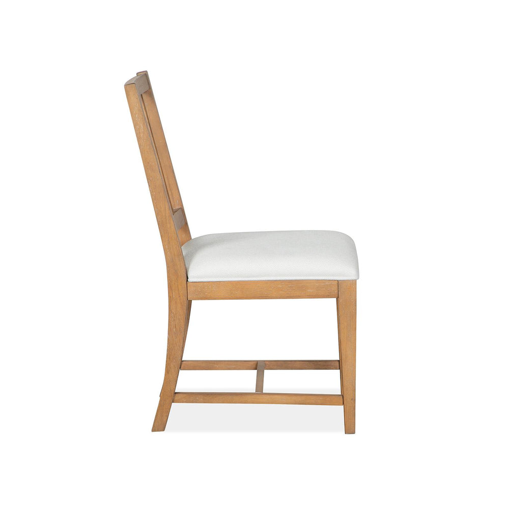  Magnussen Lindon D5570-62W Dining Side Chair with White Upholstered Seat IMAGE 3