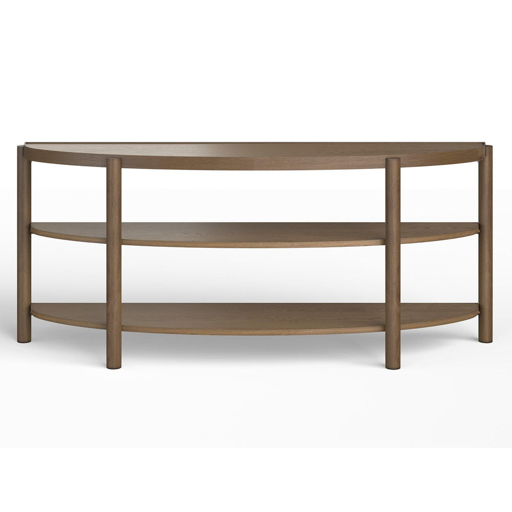  Magnussen Hadleigh T5558-75 Demilune Sofa Table IMAGE 1
