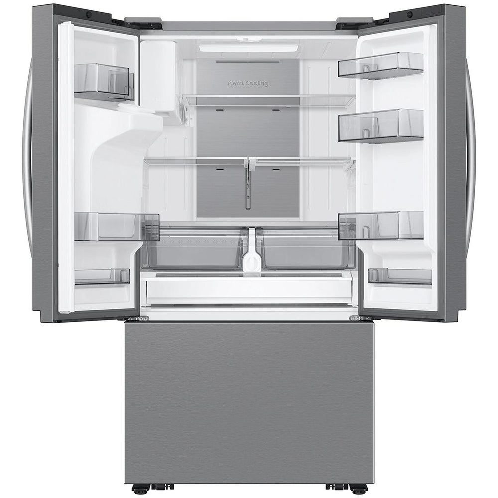  Samsung 36-inch, 25 cu. ft. Counter-Depth French 3-Door Refrigerator with Family Hub™ RF27CG5900SRAC IMAGE 2