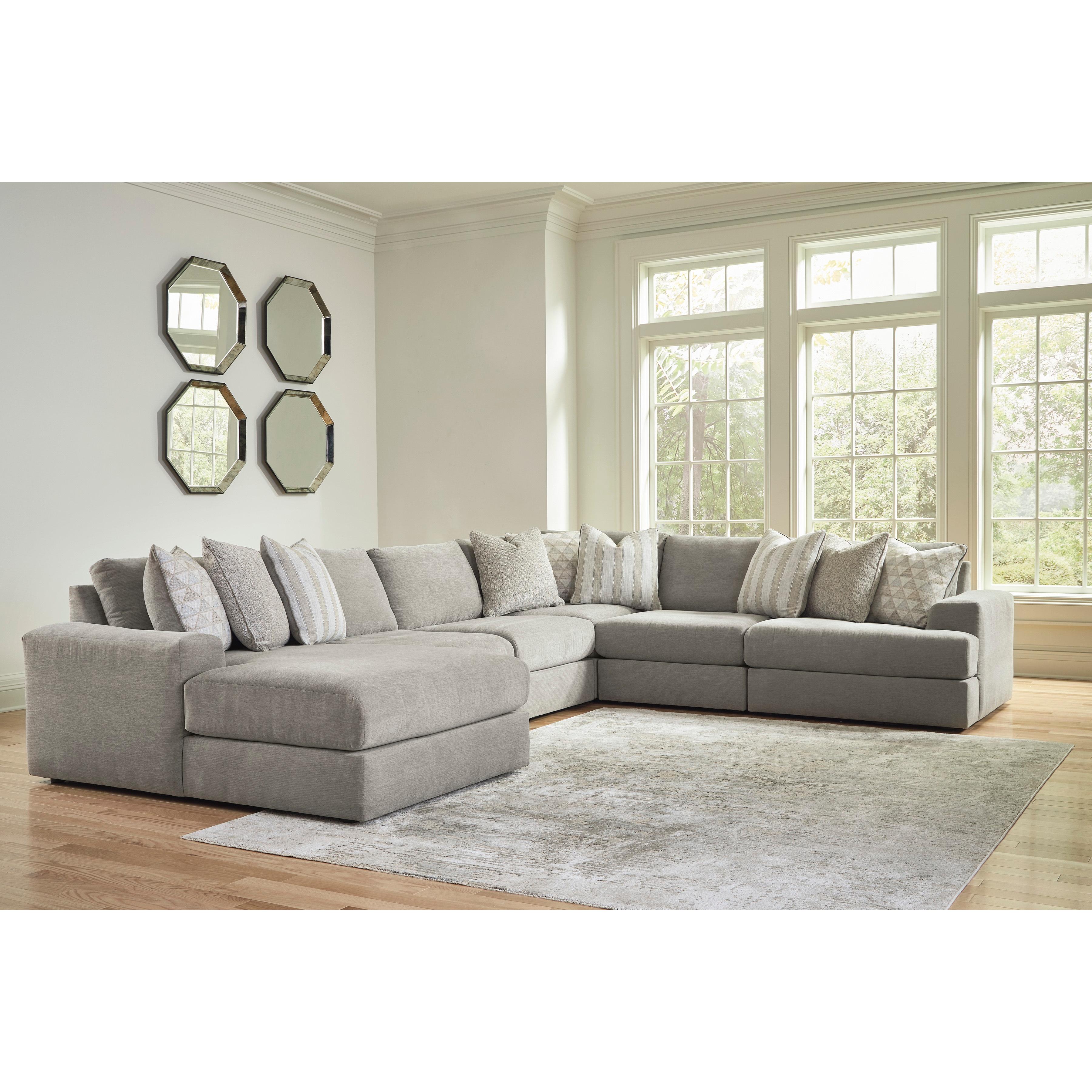  Signature Design by Ashley Avaliyah 58103S13 6 pc Sectional IMAGE 2