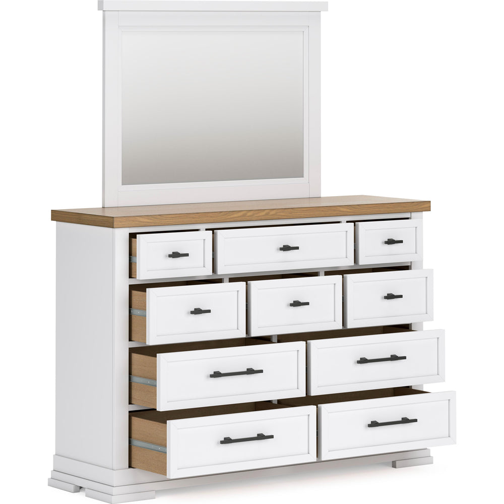  Benchcraft Ashbryn B844B1 Dresser and Mirror IMAGE 2