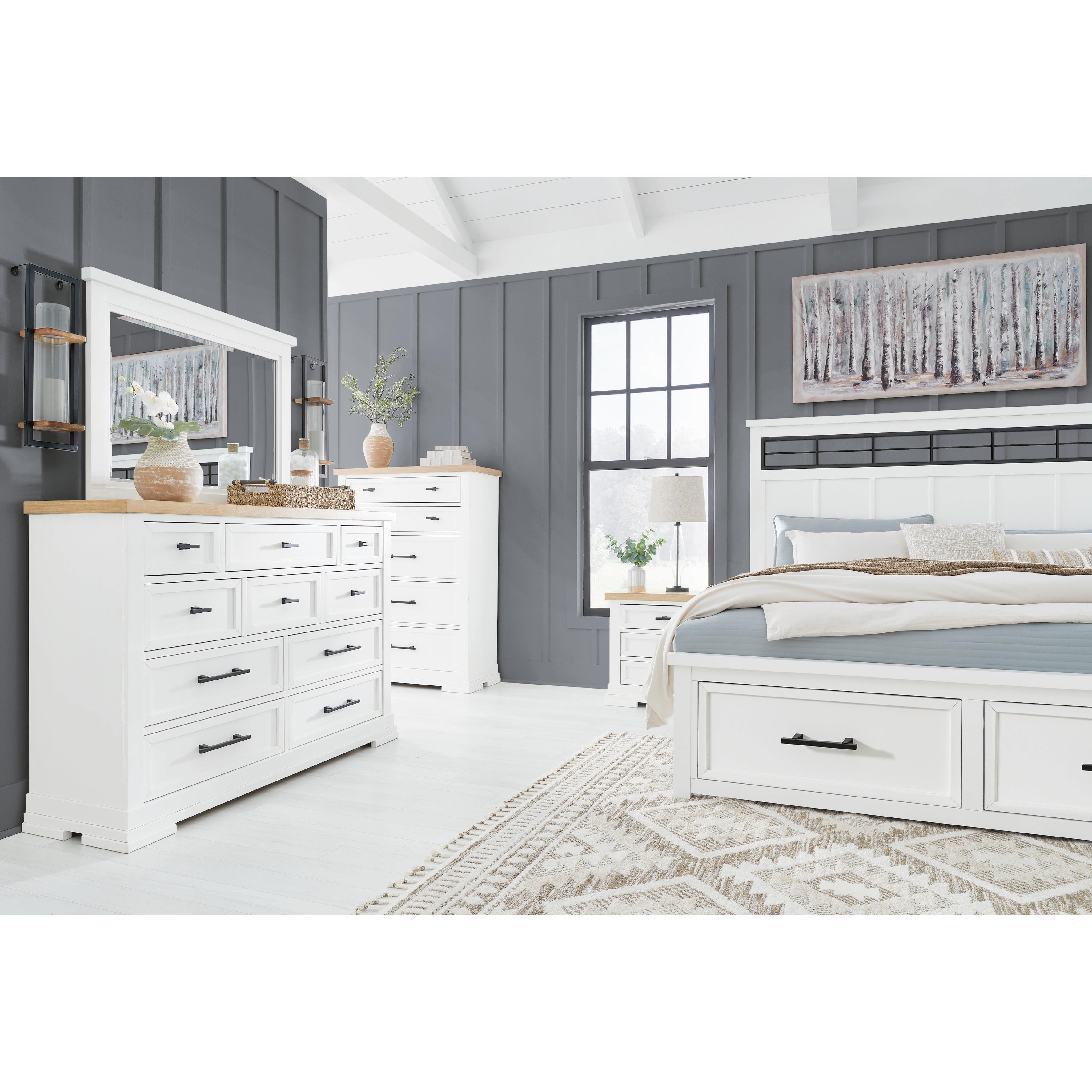  Benchcraft Ashbryn B844B5 California King Panel Storage Bed IMAGE 9