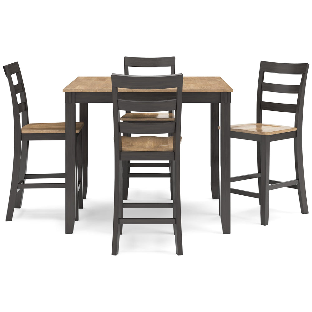  Signature Design by Ashley Gesthaven D396-223 Dining Room Counter Table Set IMAGE 2