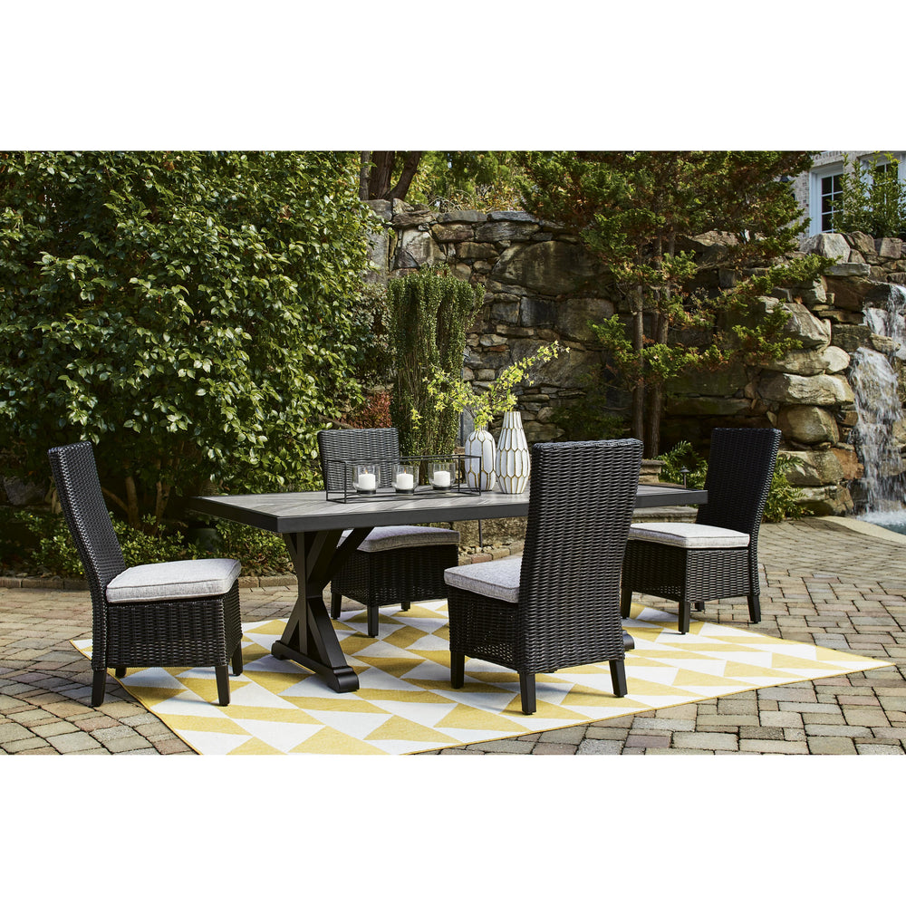  Signature Design by Ashley Beachcroft P792-625 Rectangular Dining Table with Umbrella Option IMAGE 15