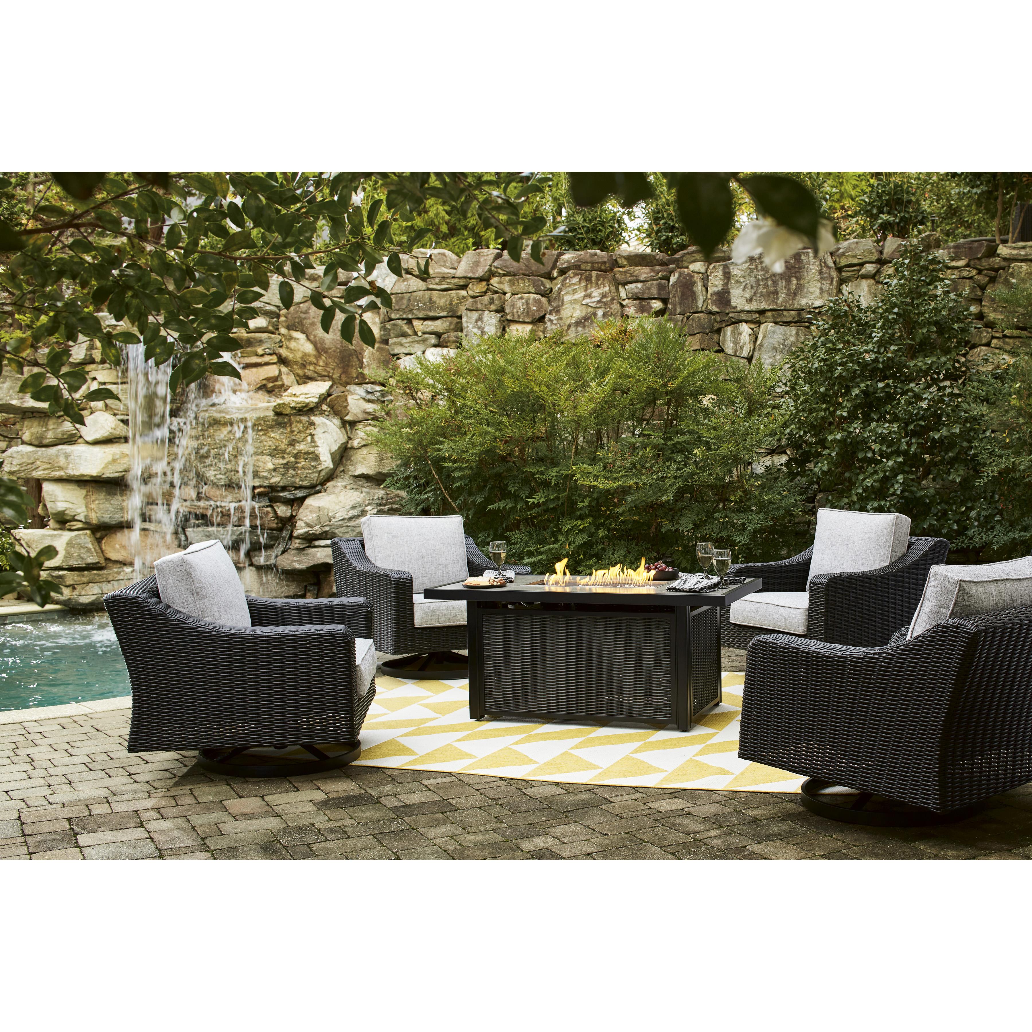  Signature Design by Ashley Beachcroft P792-773 Rectangular Fire Pit Table IMAGE 8