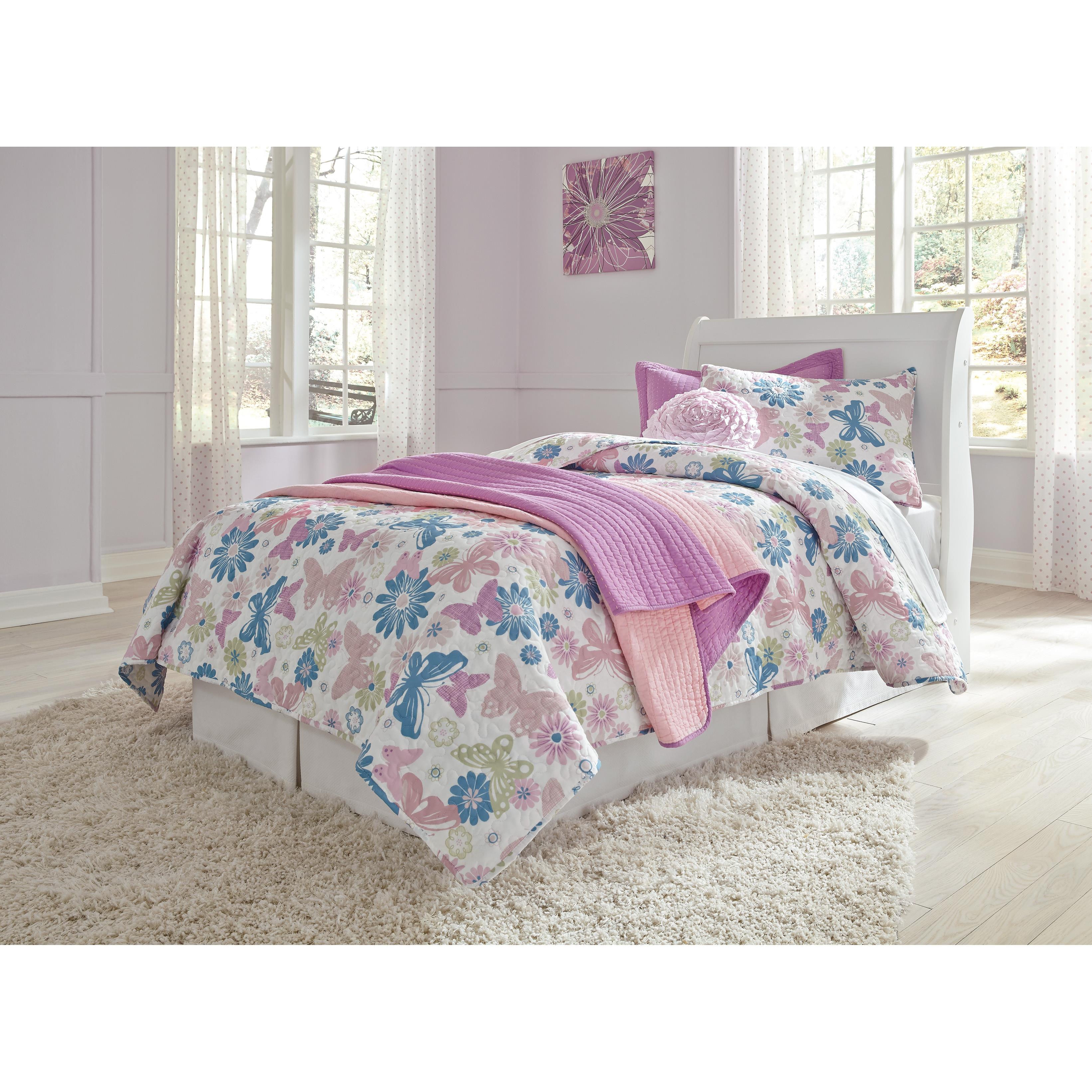  Signature Design by Ashley Anarasia B129-63 Twin Sleigh Headboard IMAGE 1