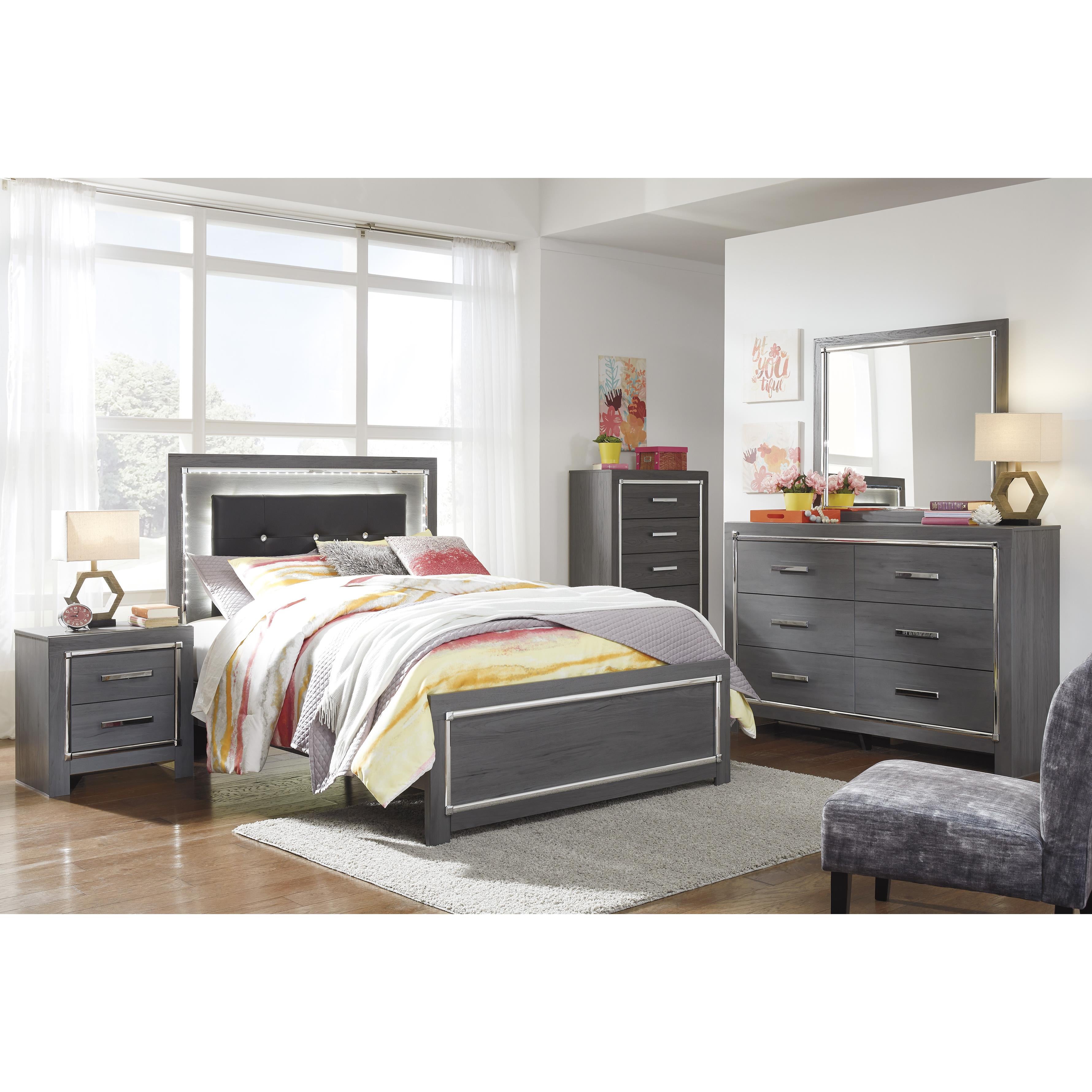  Signature Design by Ashley Lodanna B214-87 Full Upholstered Panel Headboard IMAGE 7