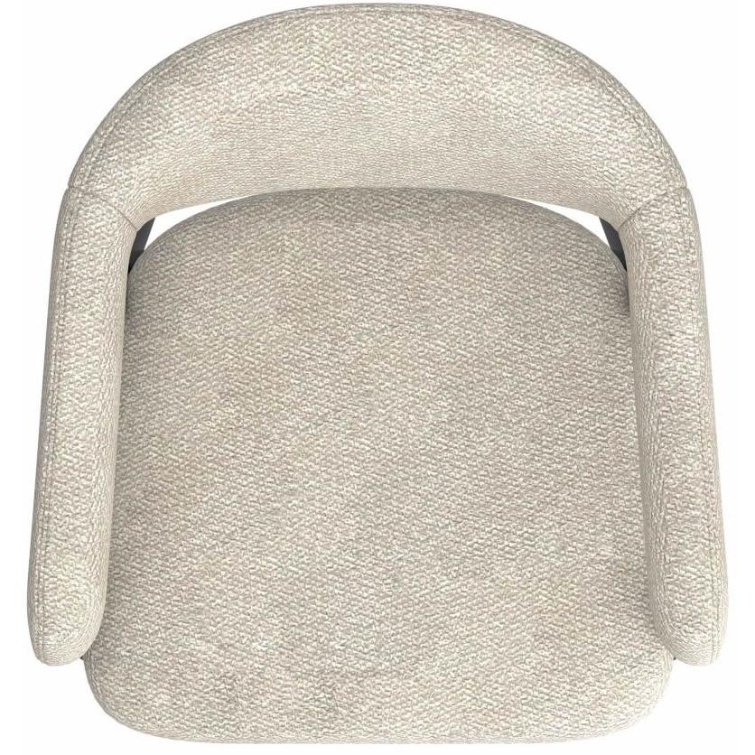  Worldwide Home Furnishings Archer 202-089BG Dining Chair - Beige Fabric and Black IMAGE 5