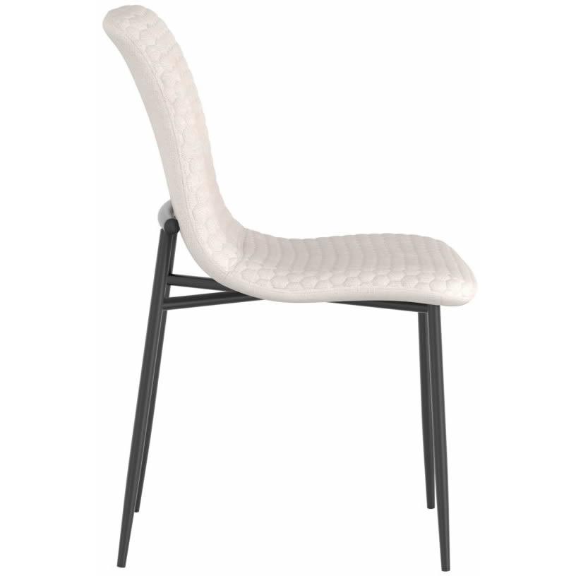 !nspire Brixx 202-083BEG Dining Chair - Beige Fabric and Black IMAGE 3