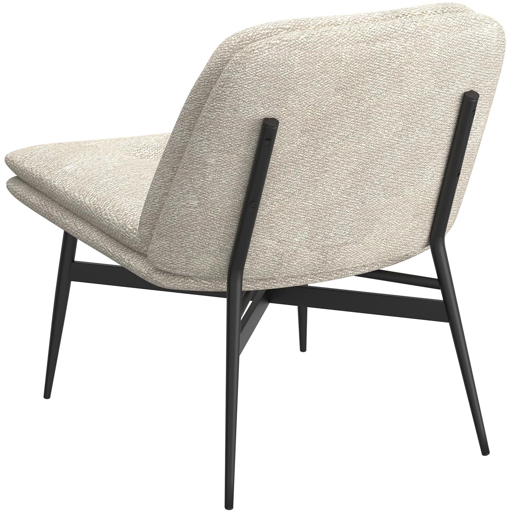  Worldwide Home Furnishings Caleb 403-091BG Accent Chair - Beige Fabric and Black IMAGE 2